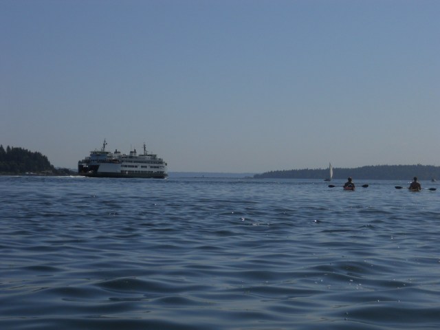 MV Kitsap on its way to Seattle in August 2012.