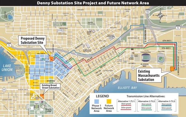 Transmission line map. (Seattle City Light)