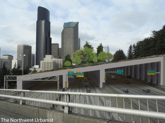 Looking north from the Yesler Street bridge.