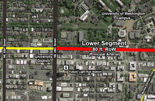 Selected corridor for improvements. Click to enlarge and see full image.