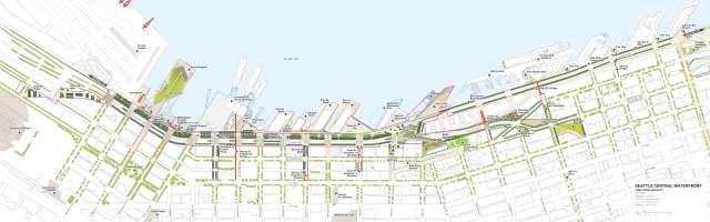 A conceptual plan for the project. Click to enlarge. (Waterfront Seattle)