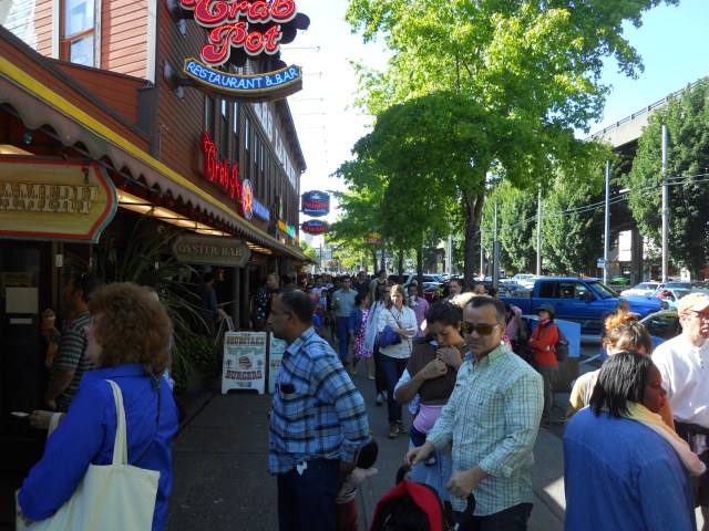 The waterfront is often crowded already.