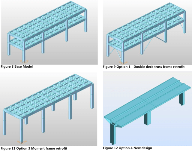 Options that the engineering studied consider. (BuroHappold)