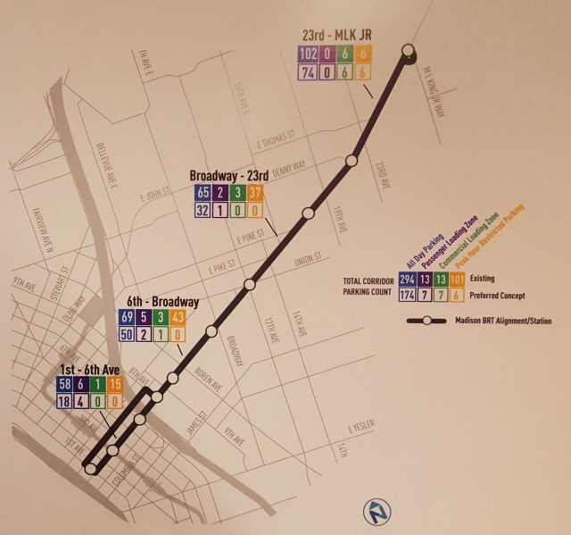 Project map and parking impacts. (Photo by the author)