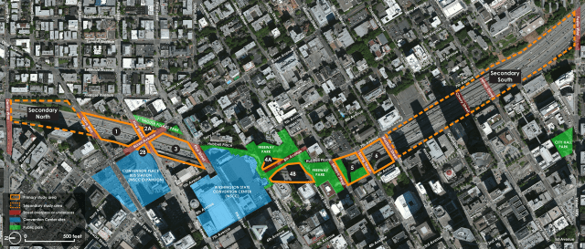 The study areas. (Graphic by the author)