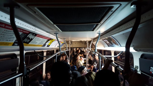 Standing room only on one of the last 71s, even at 9pm on a Friday. (Photo: author)