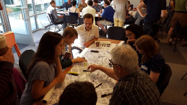 A charrette team at work. (Photo by the author)